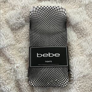 Bebe Monochrome Fishnet Tights